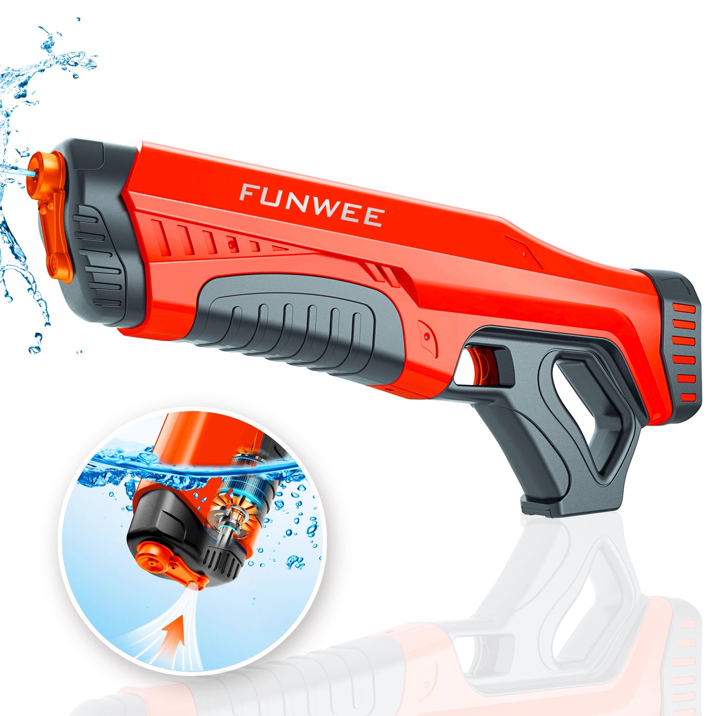 Funwee Automatic Electric Water Guns (Red)