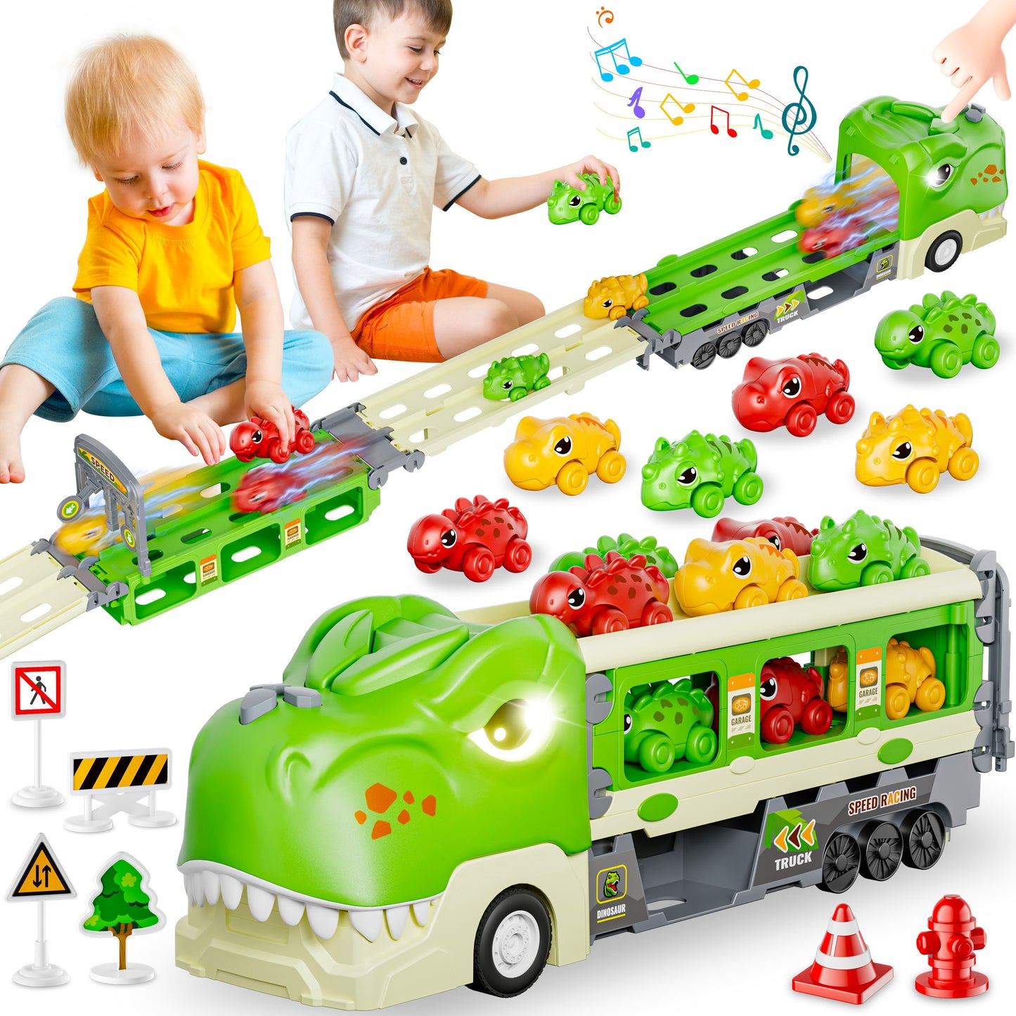 Funwee Dinosaur Toys Truck